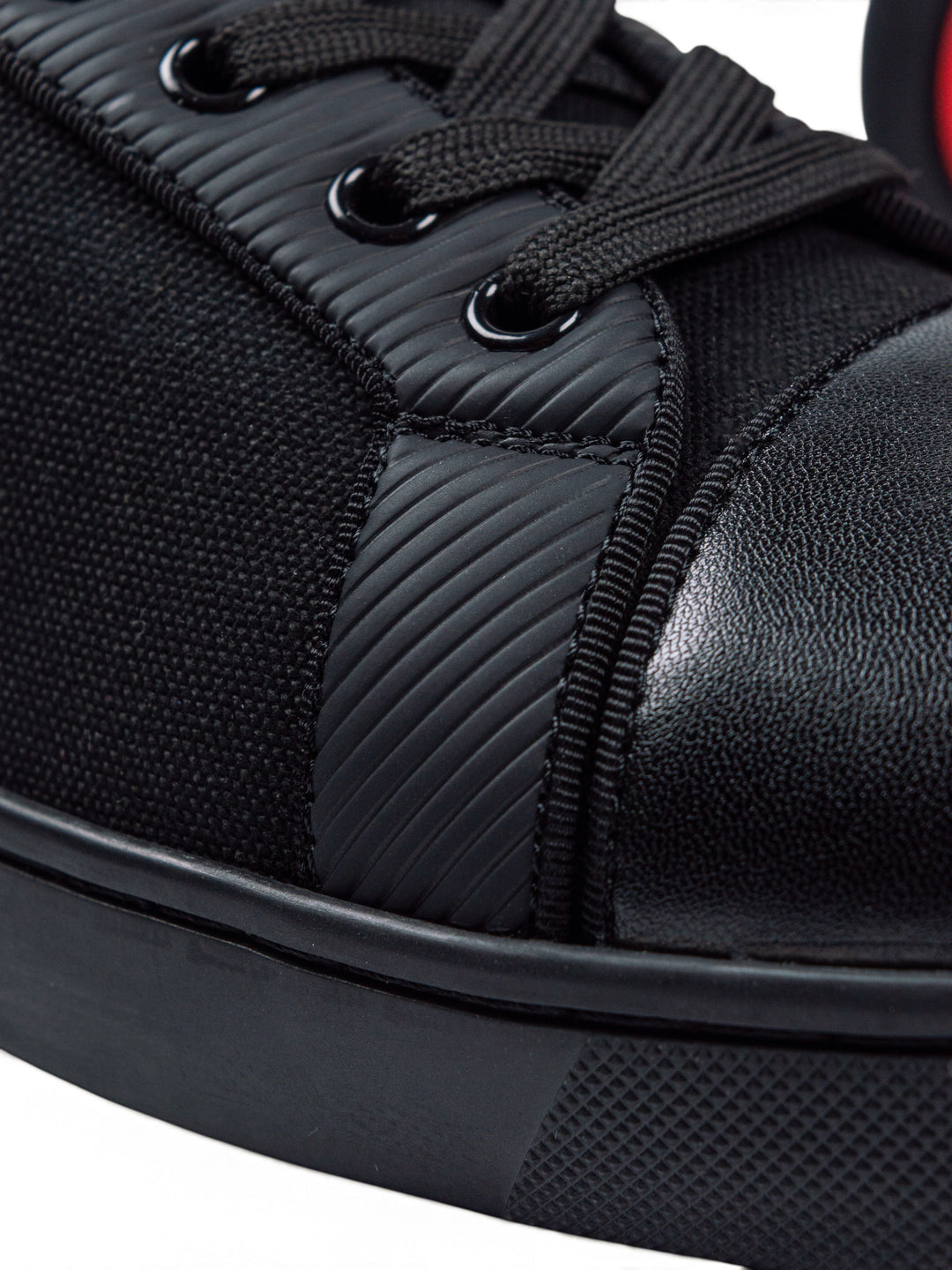 Loubs Junior Low-Top Black Sneakers