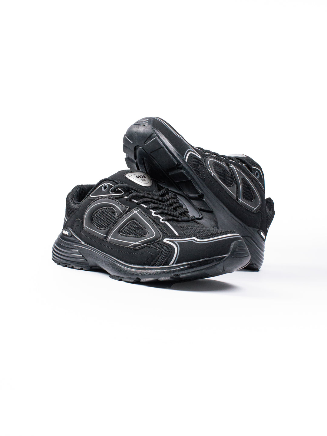 CD B30 Triple Black Sneakers (Reflective)