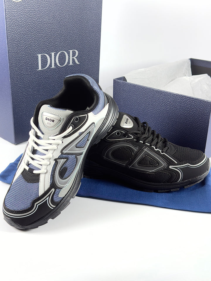 CD B30 Blue/White/Black Sneakers (Reflective)