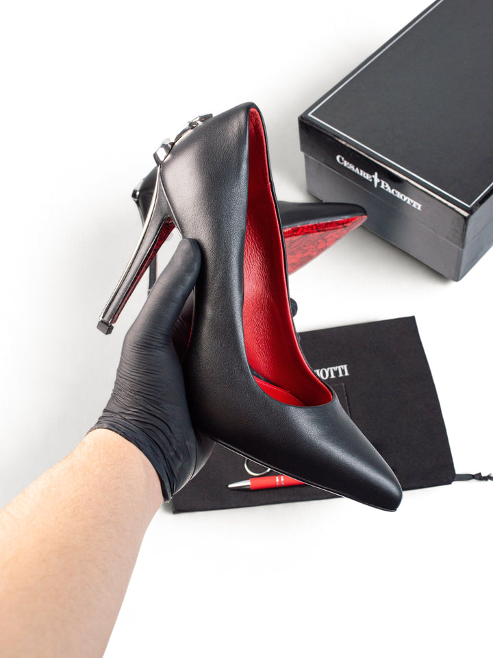 CP Silver Closed Heels