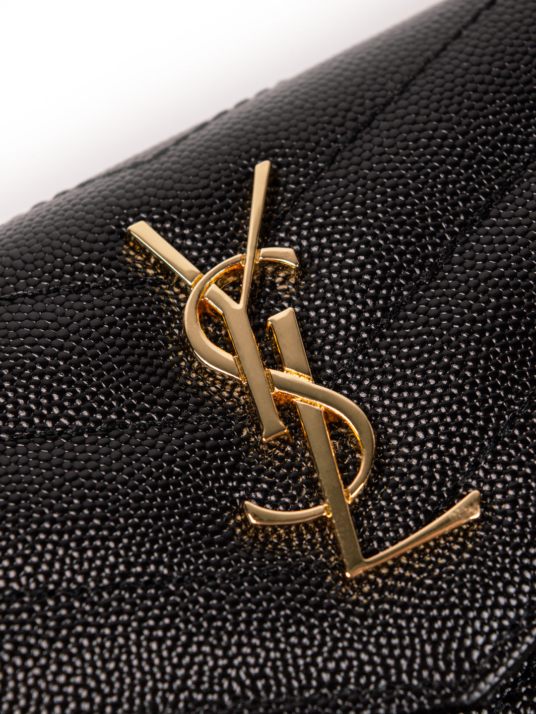 YSL Wallet Black / Gold