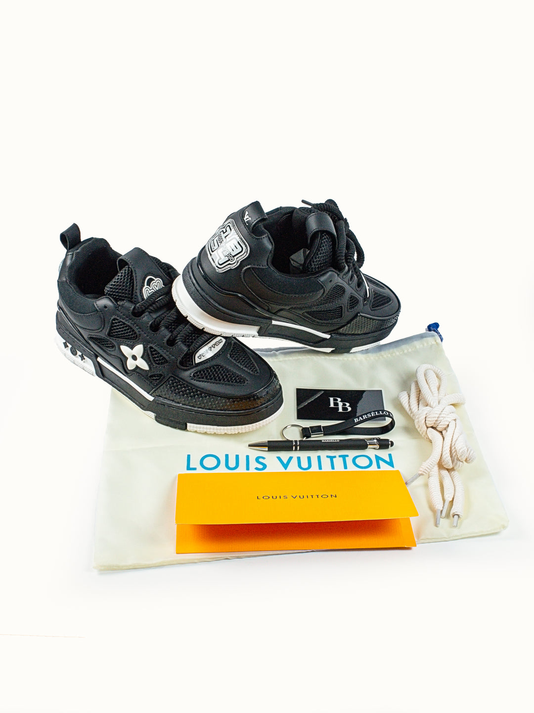LV Skate Sneaker Black / White