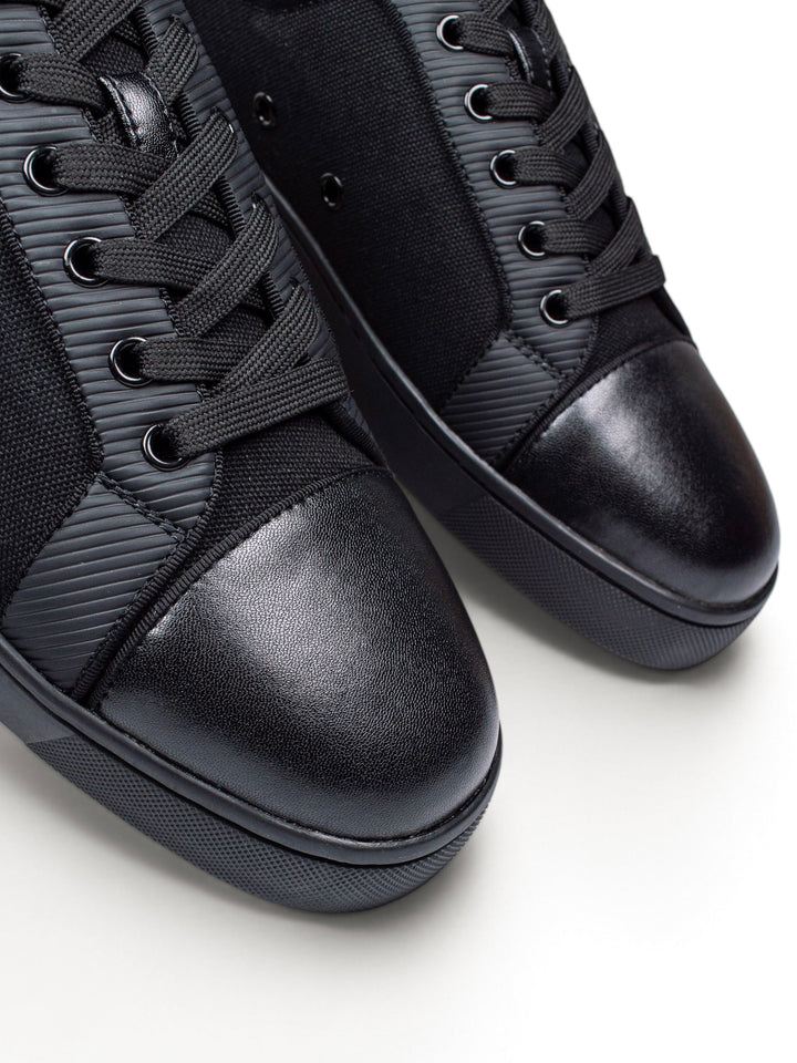 Loubs Junior Low-Top Black Sneakers