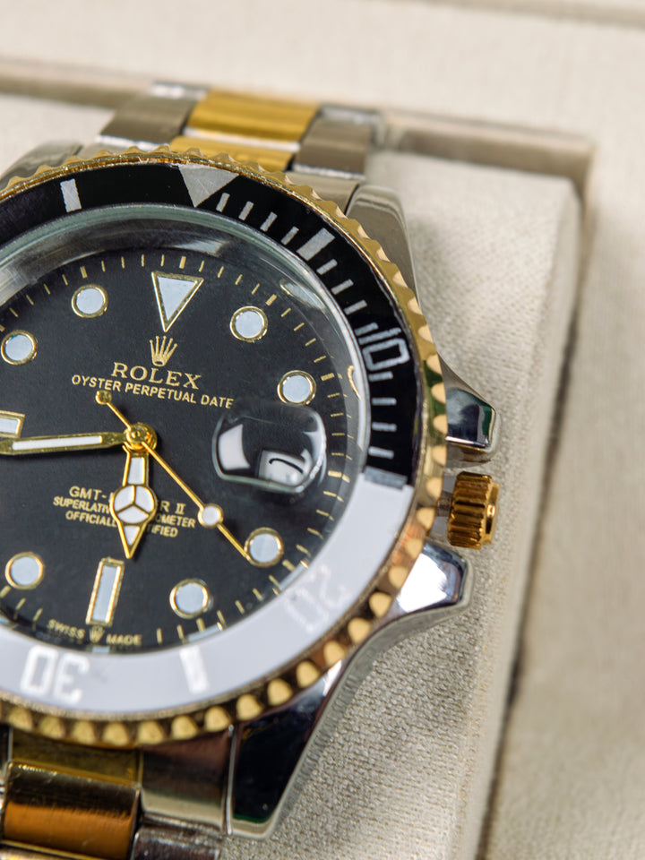 A1 RLX Men's GMT-Master II 40 – Black Dial / Black Bezel