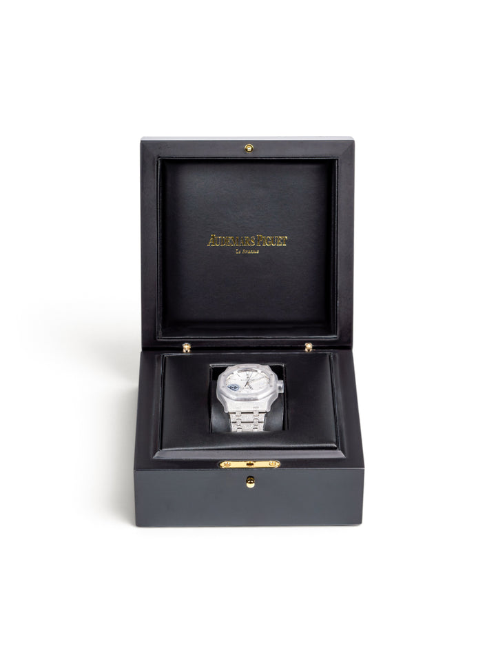 A5 AP Men's Royal Oak 41mm – Silver Dial / Fully Iced-Out