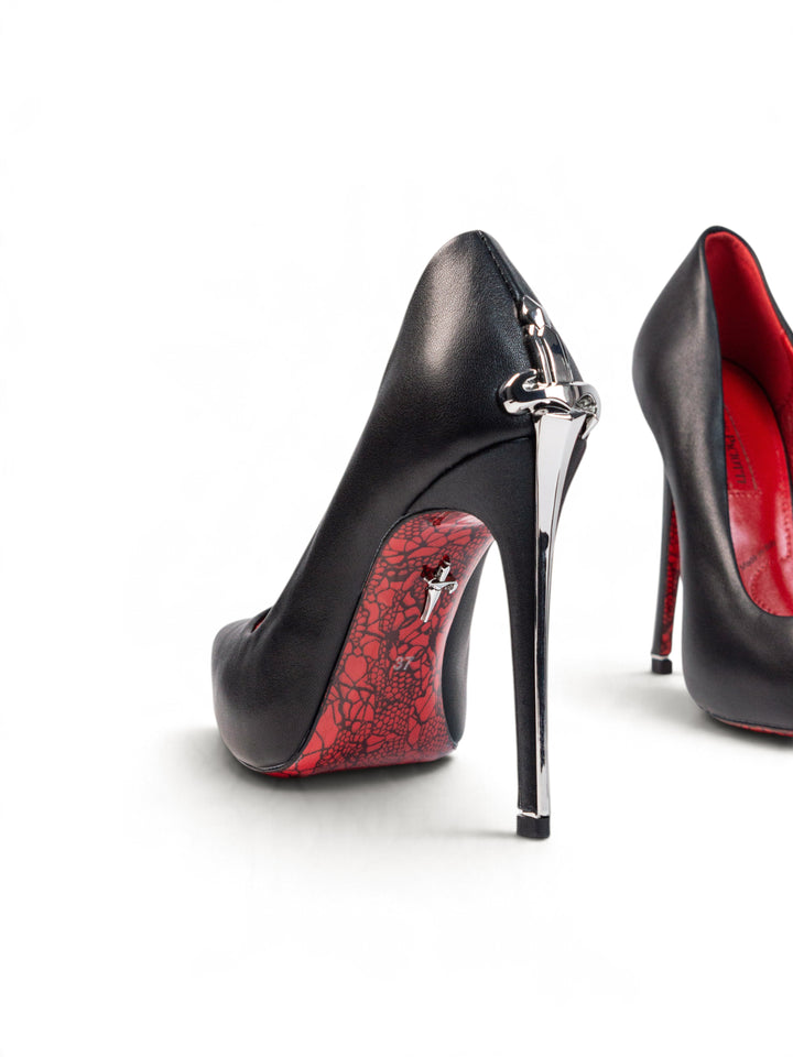 CP Silver Closed Heels