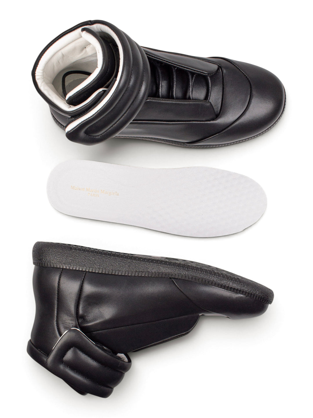 MM Black High-Top Sneakers