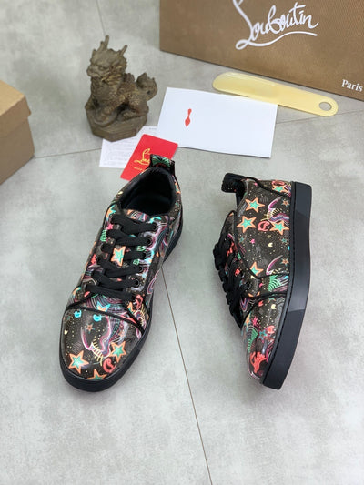 Christian Louboutin Louis Junior Spikes Orlato Flat 'Starlight'