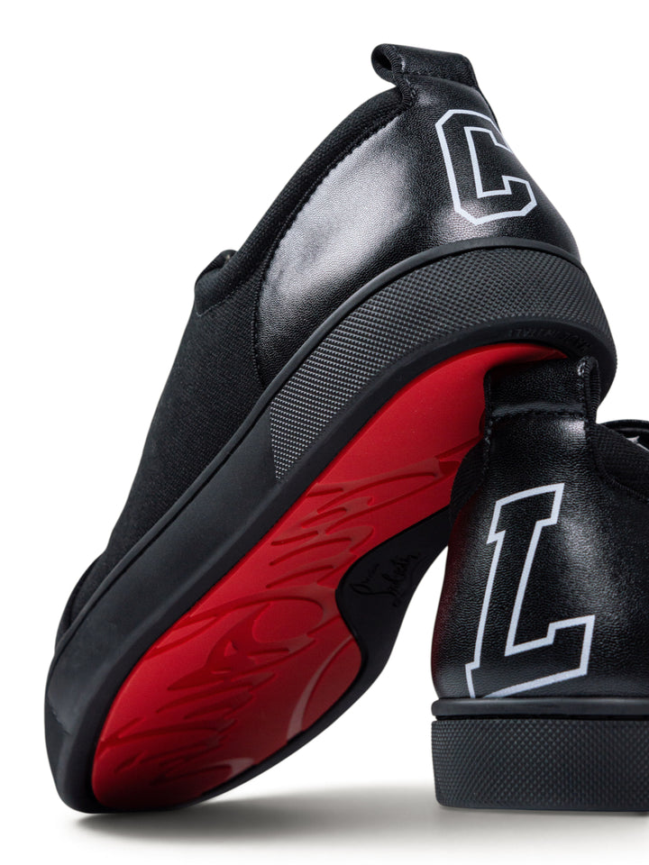 Loubs Junior Low-Top Black Sneakers