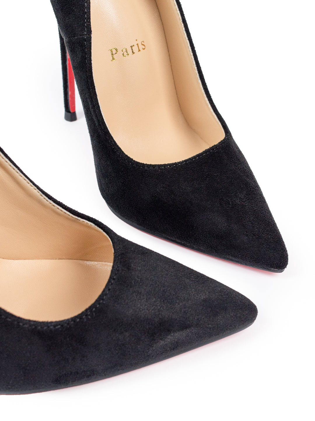 Loubs High Velour Heels