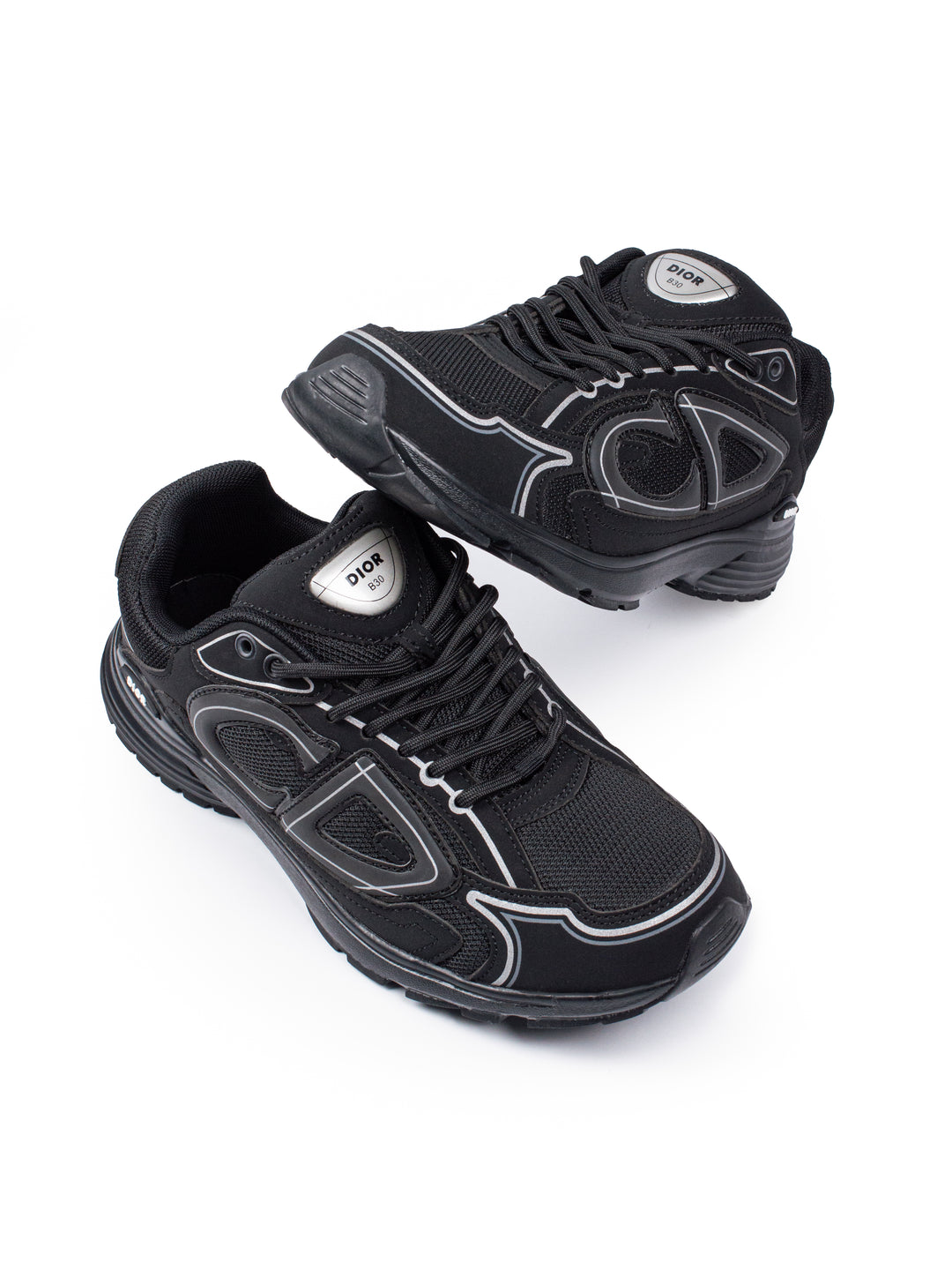 CD B30 Triple Black Sneakers (Reflective)