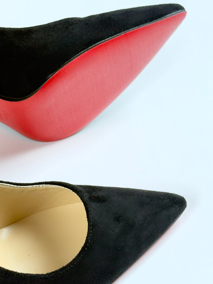 Loubs High Velour Heels