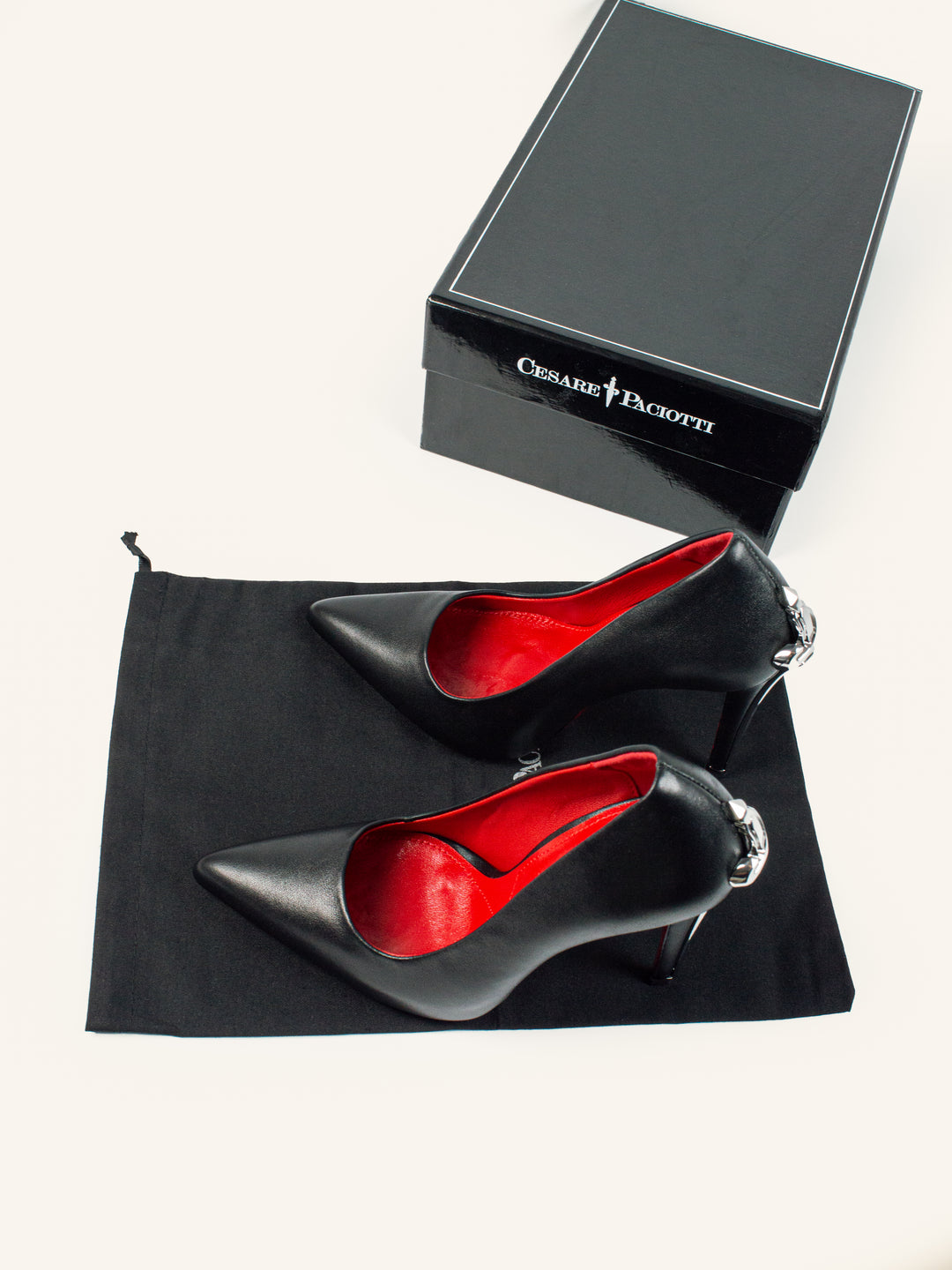 CP Silver Closed Heels