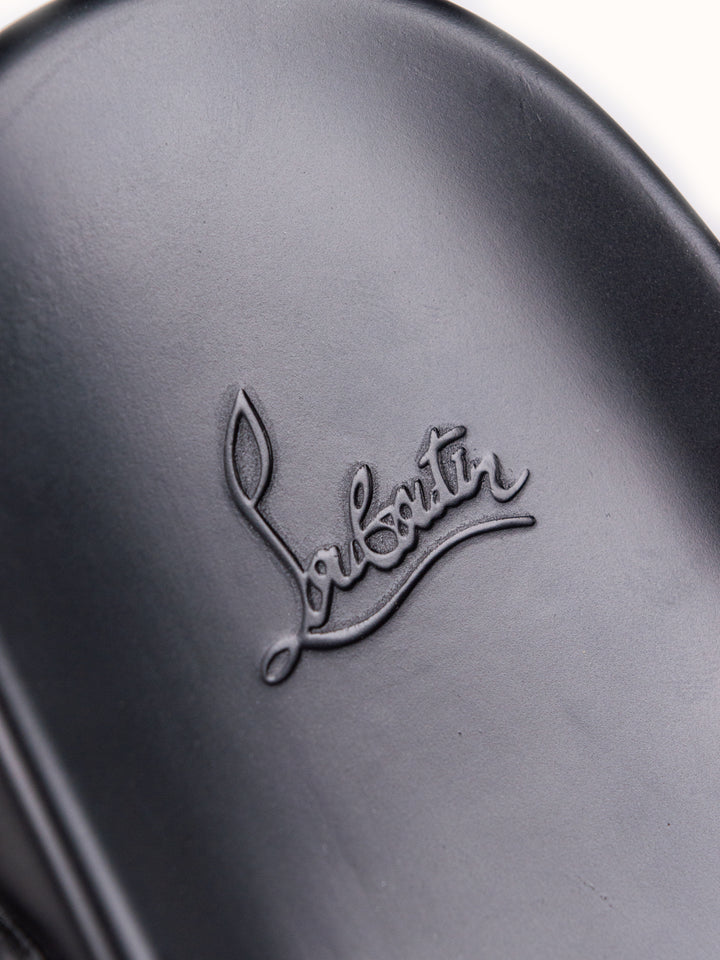 Loubs Slides Black Spikes