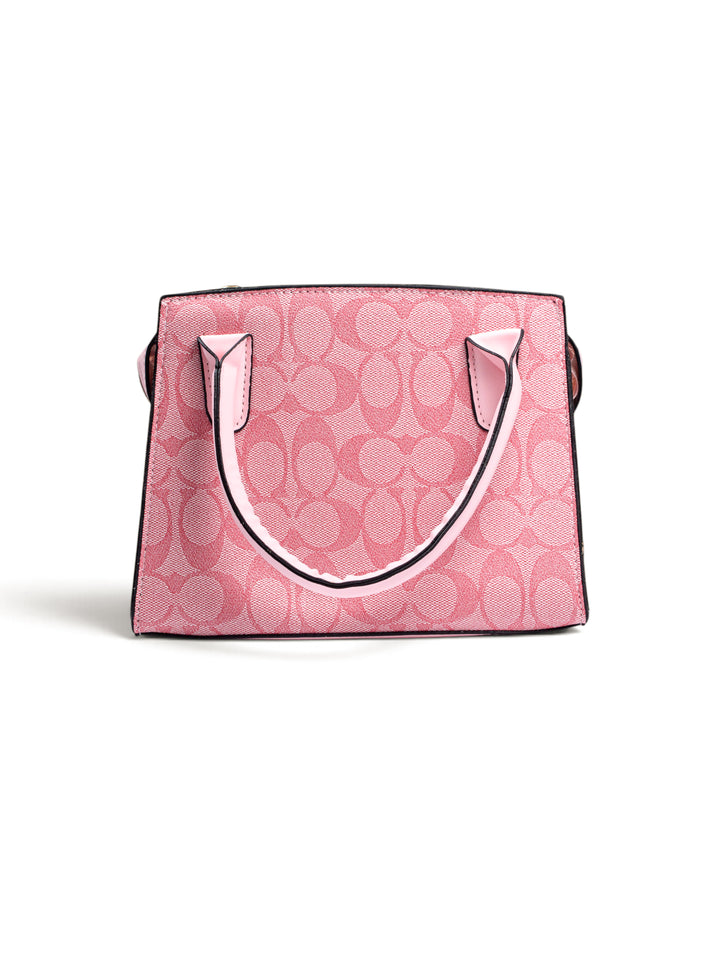 COACH Hand Bag Pink / White / Gold