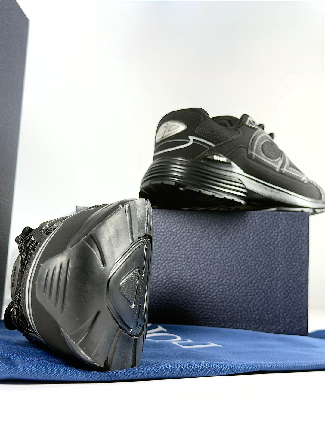 CD B30 Triple Black Sneakers (Reflective)