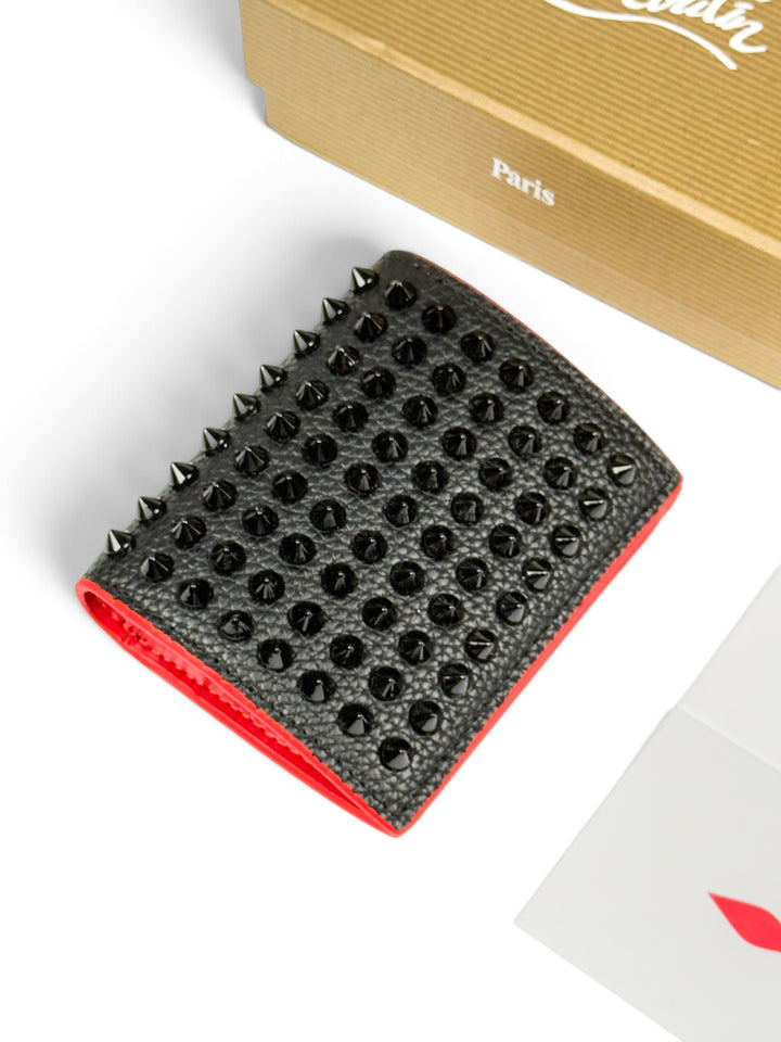 Loub Spikes Wallet ( Grained Calfskin )
