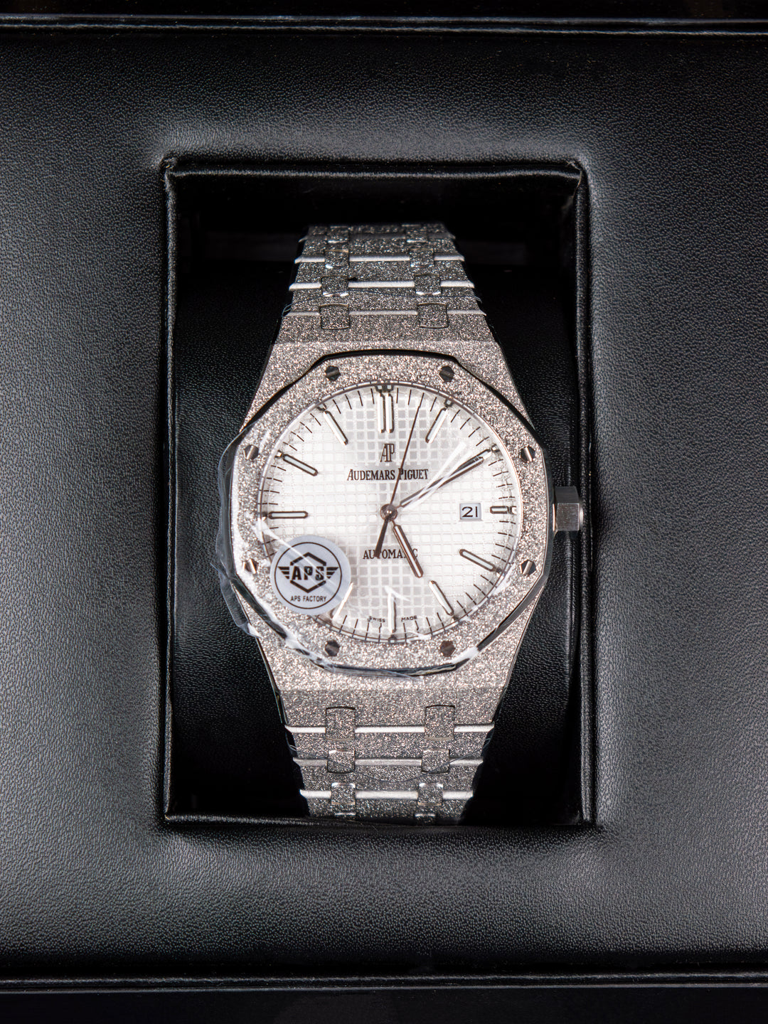 A5 AP Men's Royal Oak 41mm – Silver Dial / Fully Iced-Out