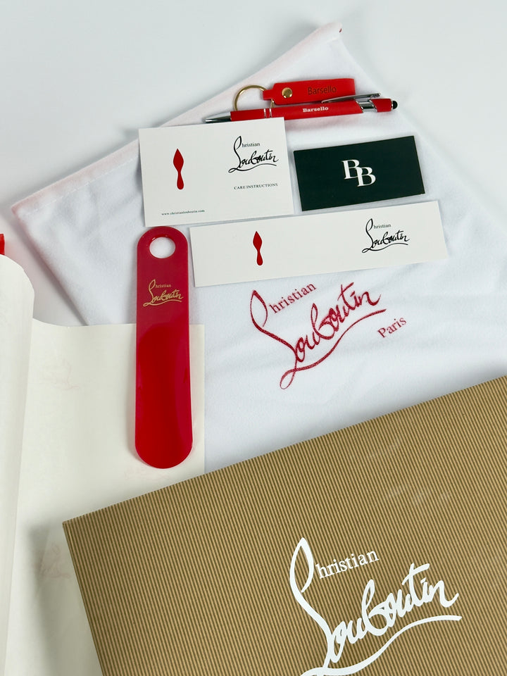 Loubs Junior Black Velour Sneaker