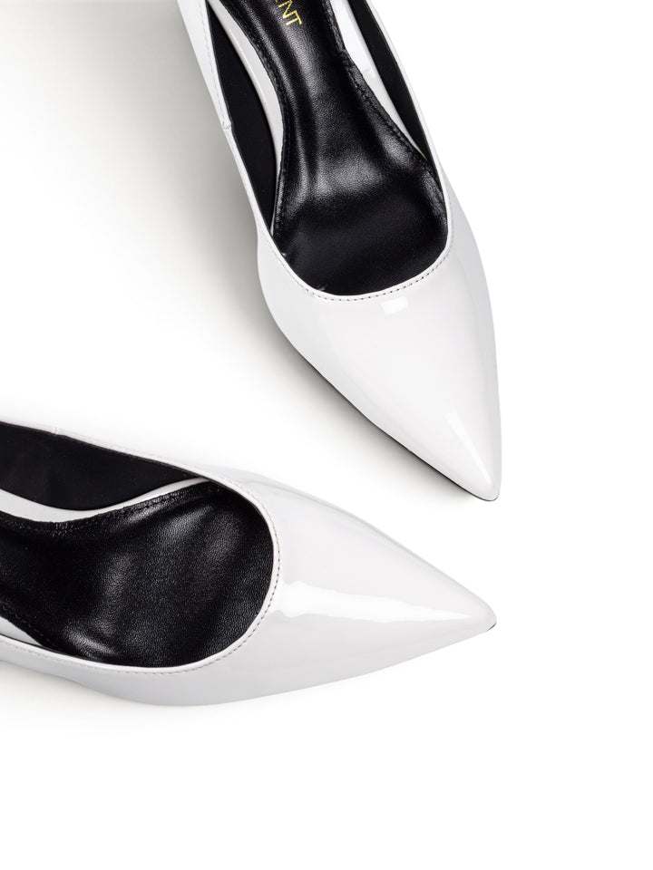 YSL High-Heels White Closed