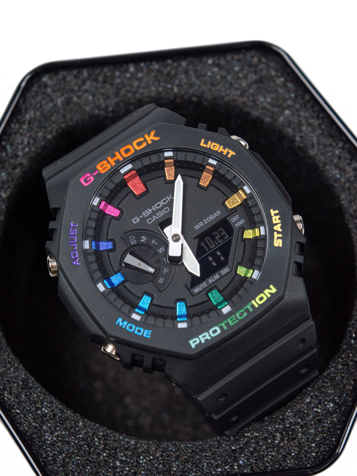 Men's watch GS GA-2100-7AER Rainbow