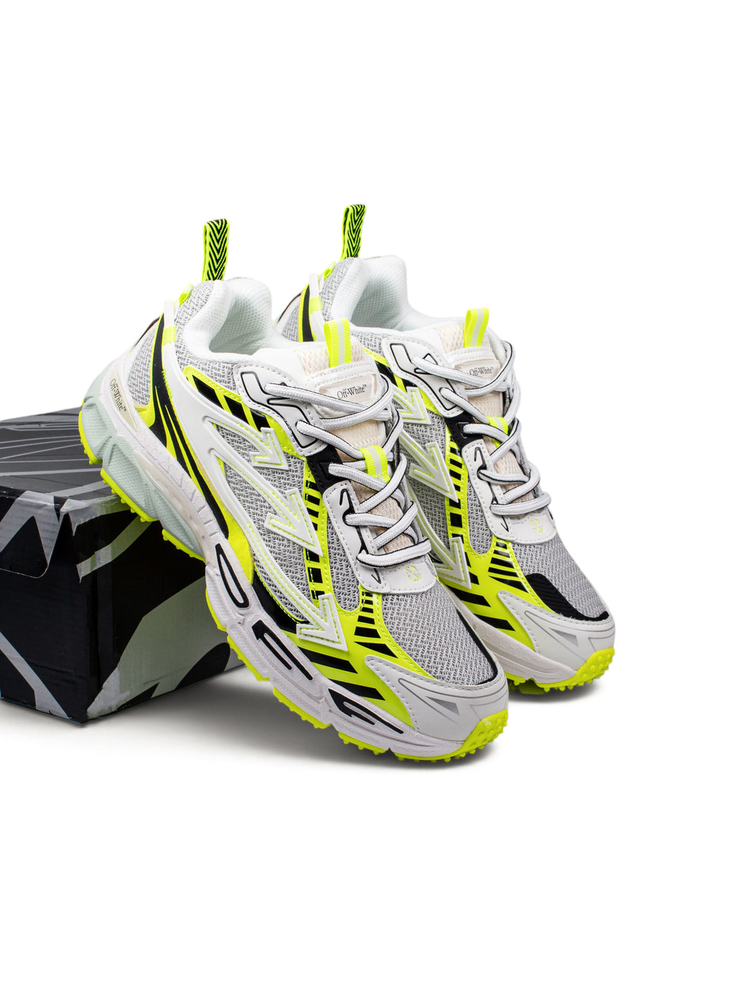 OW Be Right Back Sneakers White / Hex Green
