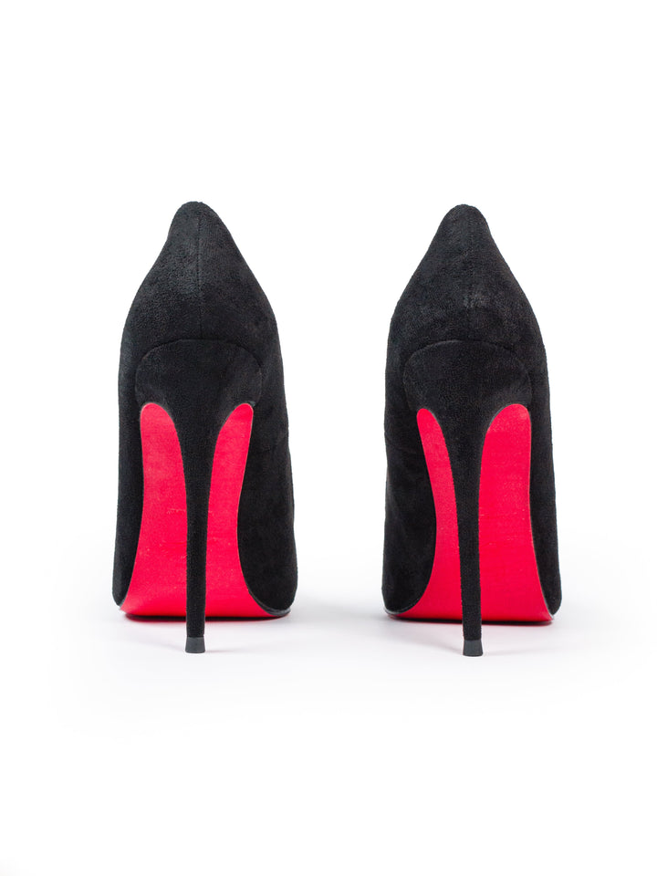 Loubs High Velour Heels