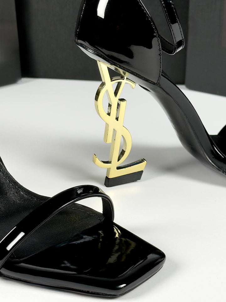YSL Black/Golden Heels
