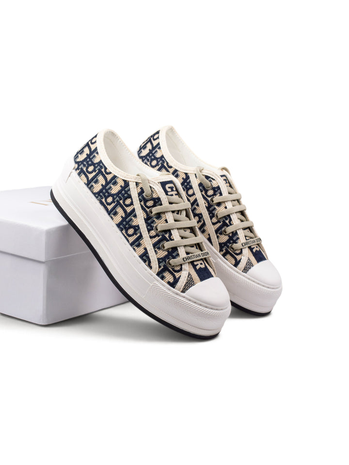 CD Dark Pattern Low-Top Sneakers