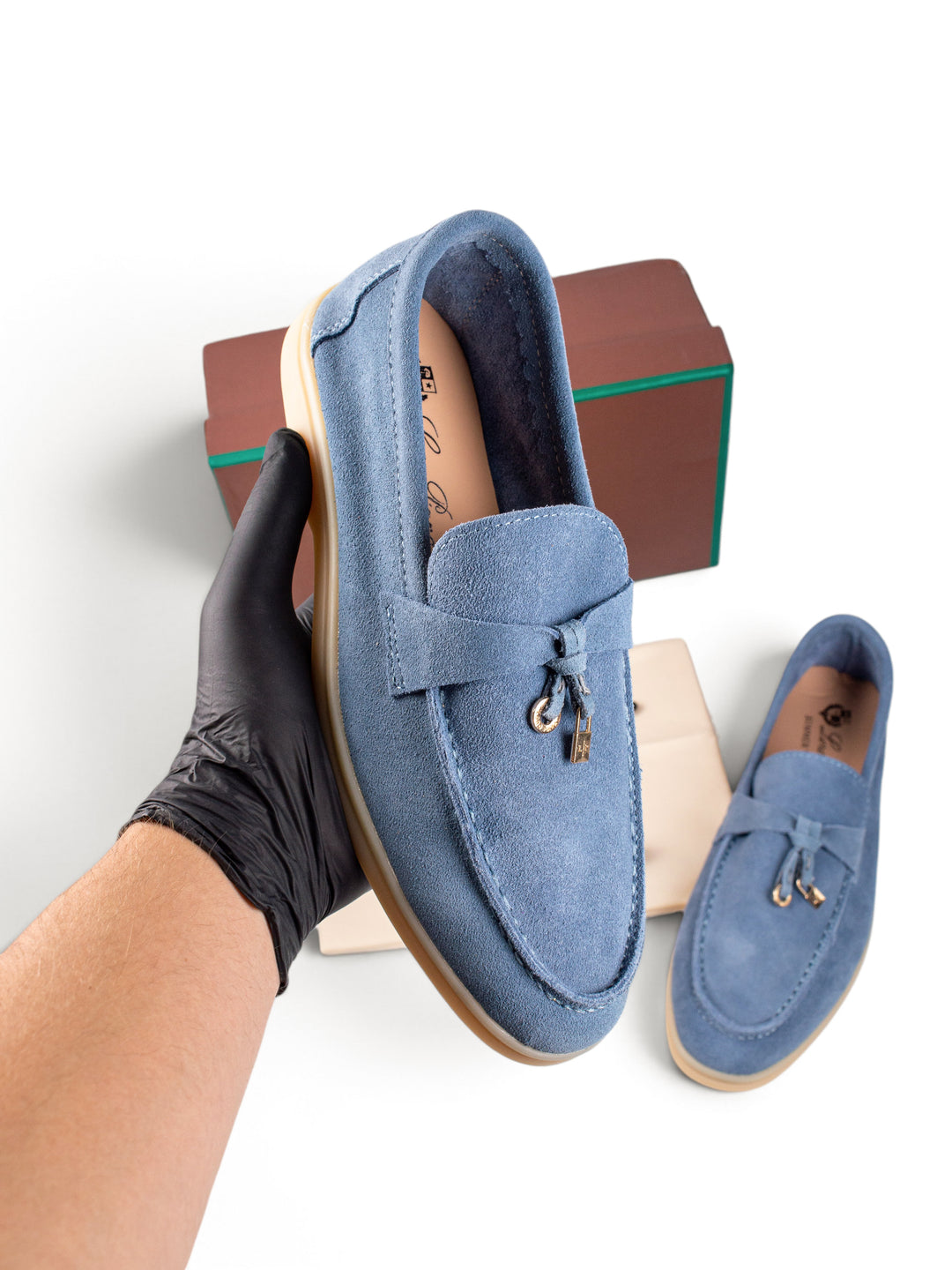 LP Loafers Denim Blue Velour