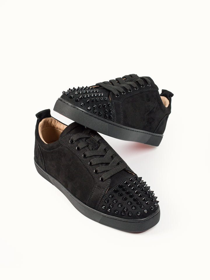 Loubs Sneaker Black Velour Spikes