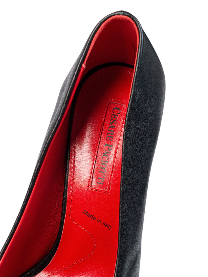 CP Silver Closed Heels