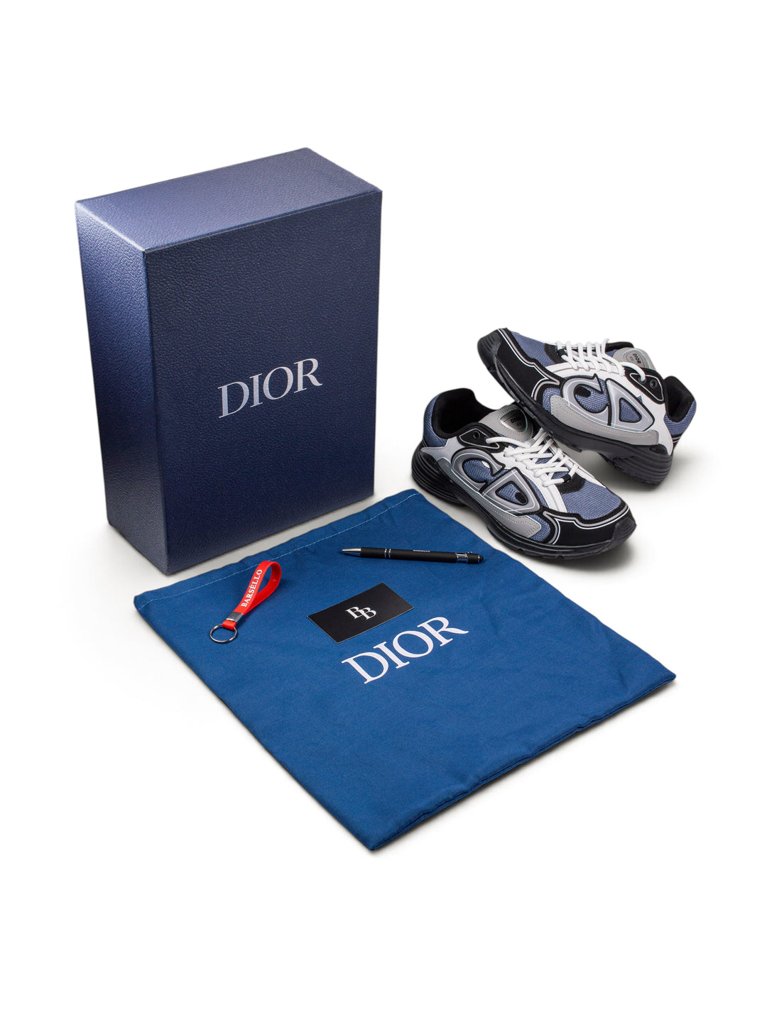 CD B30 Blue/White/Black Sneakers (Reflective)
