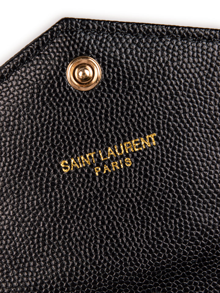 YSL Wallet Black / Gold