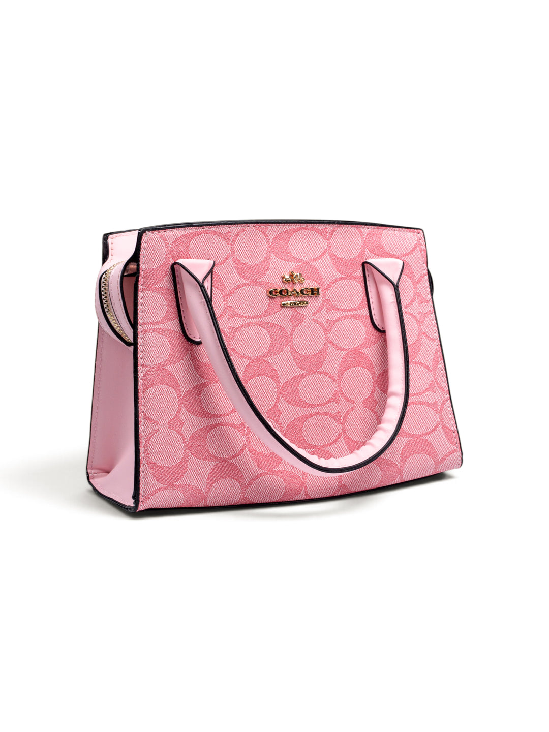 COACH Hand Bag Pink / White / Gold