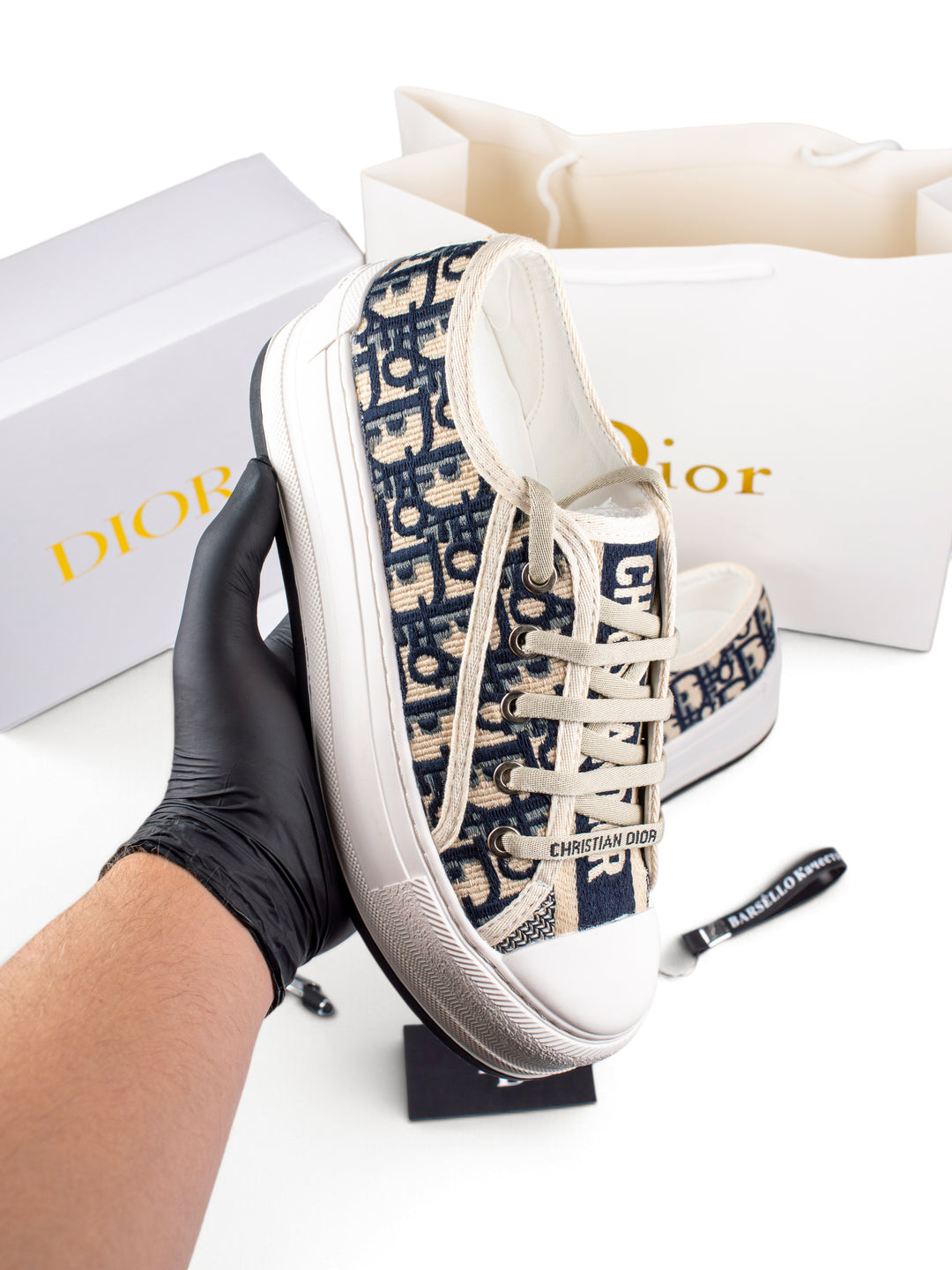 CD Dark Pattern Low-Top Sneakers
