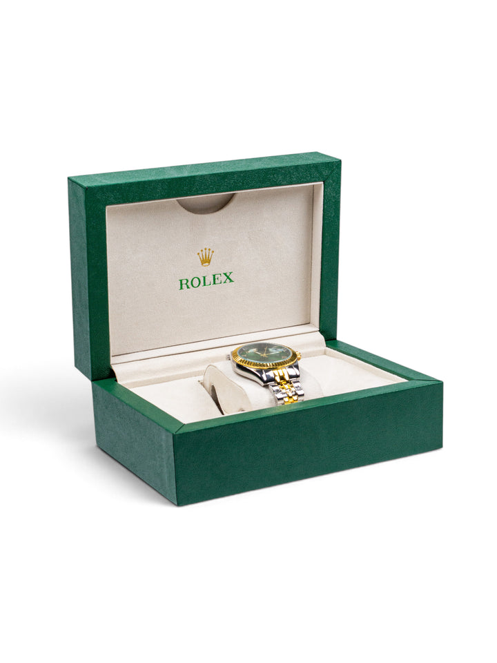 Men's watch RLX Datejust 36 – Green Roman Dial / Two-Tone