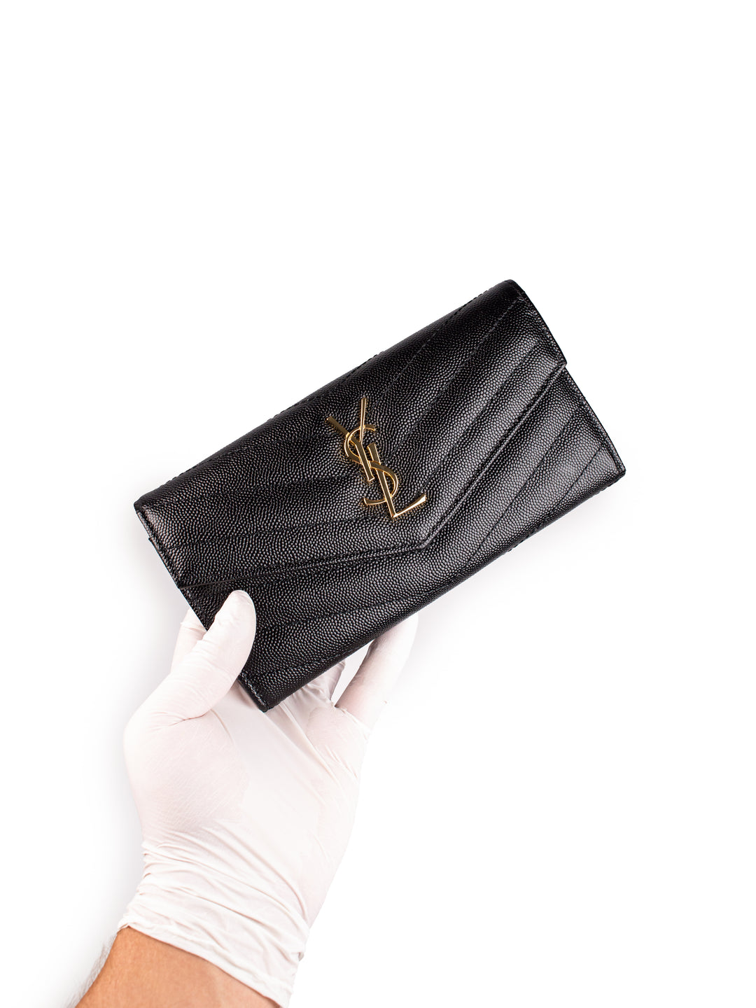 YSL Wallet Black / Gold