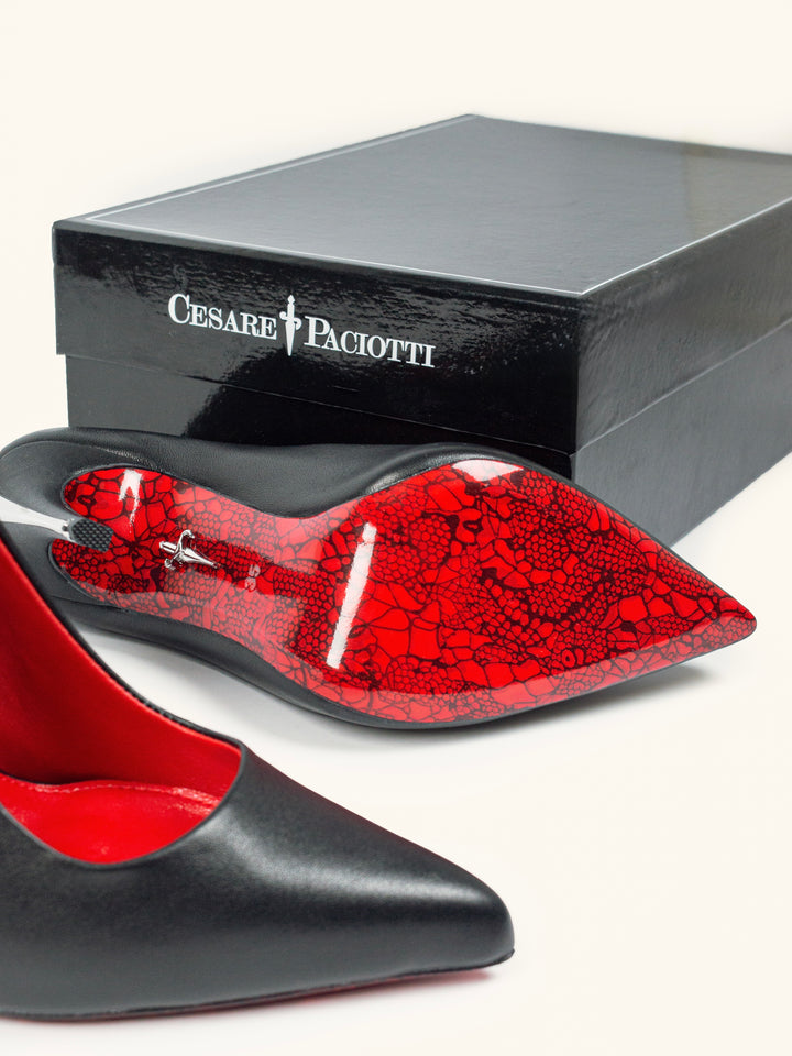CP Silver Closed Heels
