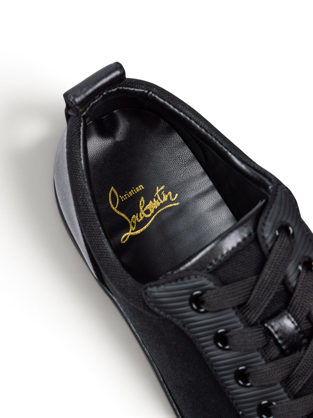 Loubs Junior Low-Top Black Sneakers