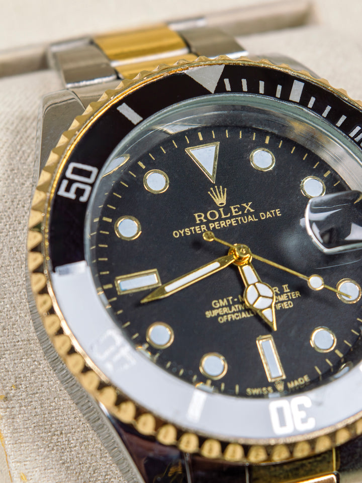 A1 RLX Men's GMT-Master II 40 – Black Dial / Black Bezel