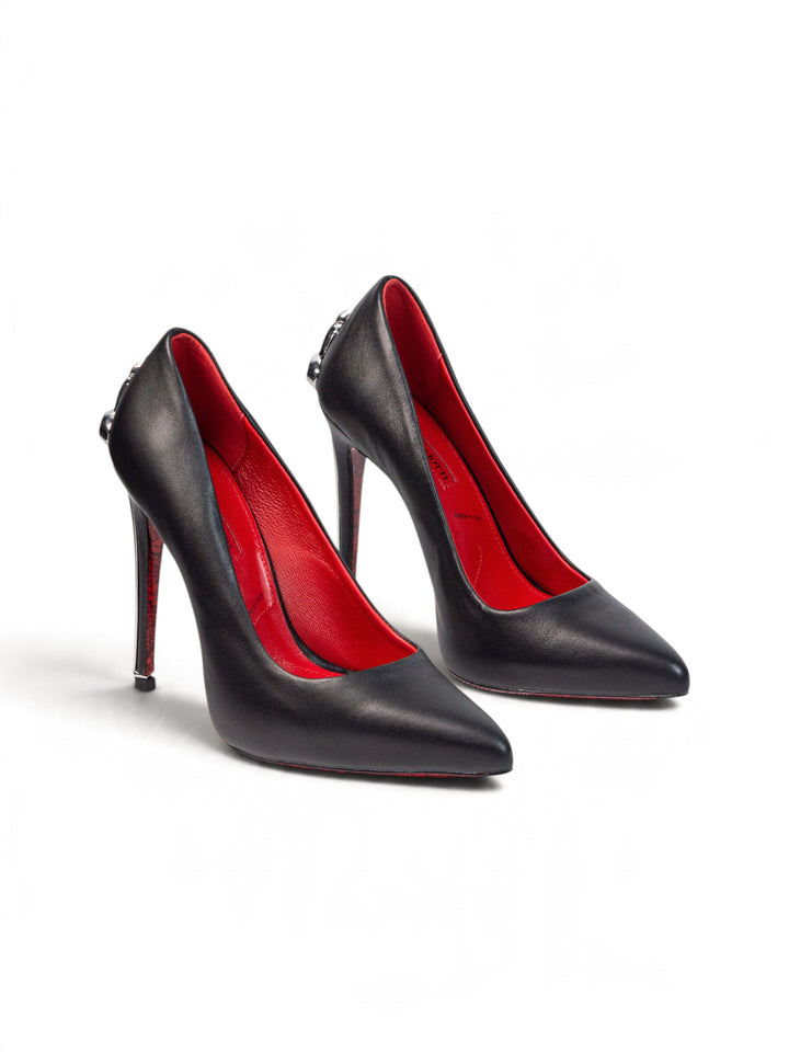 CP Silver Closed Heels