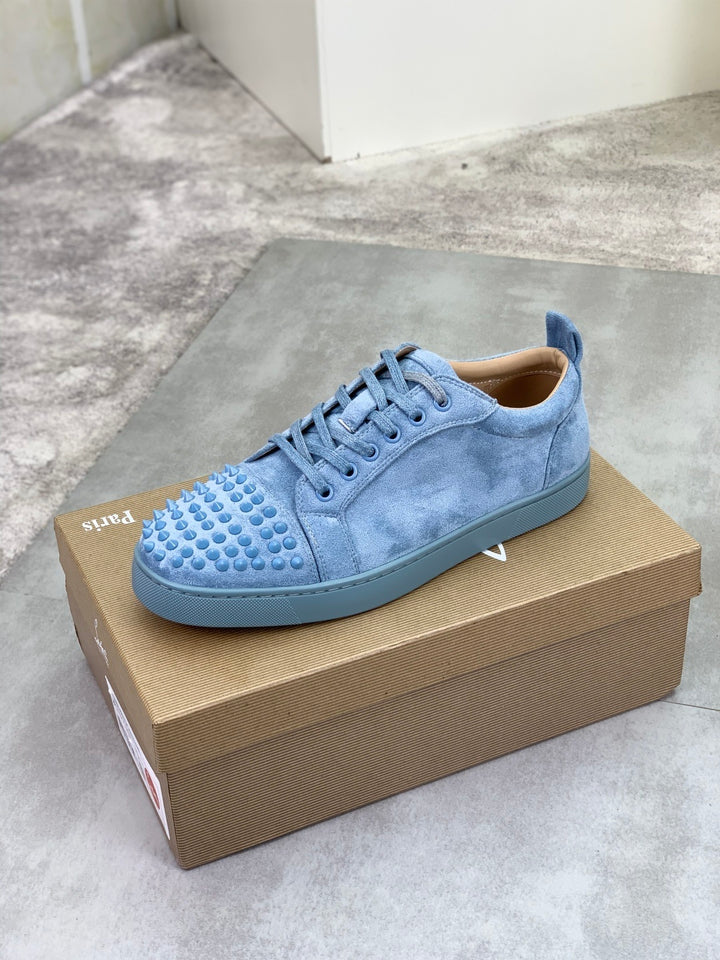 Christian Louboutin Louis Junior Spikes Orlato 'Titan' Blue