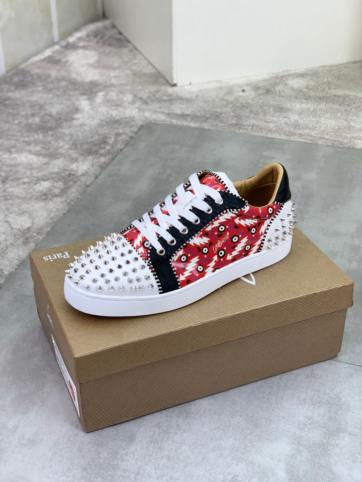 Christian Louboutin Spike Accents PVC Sneakers
