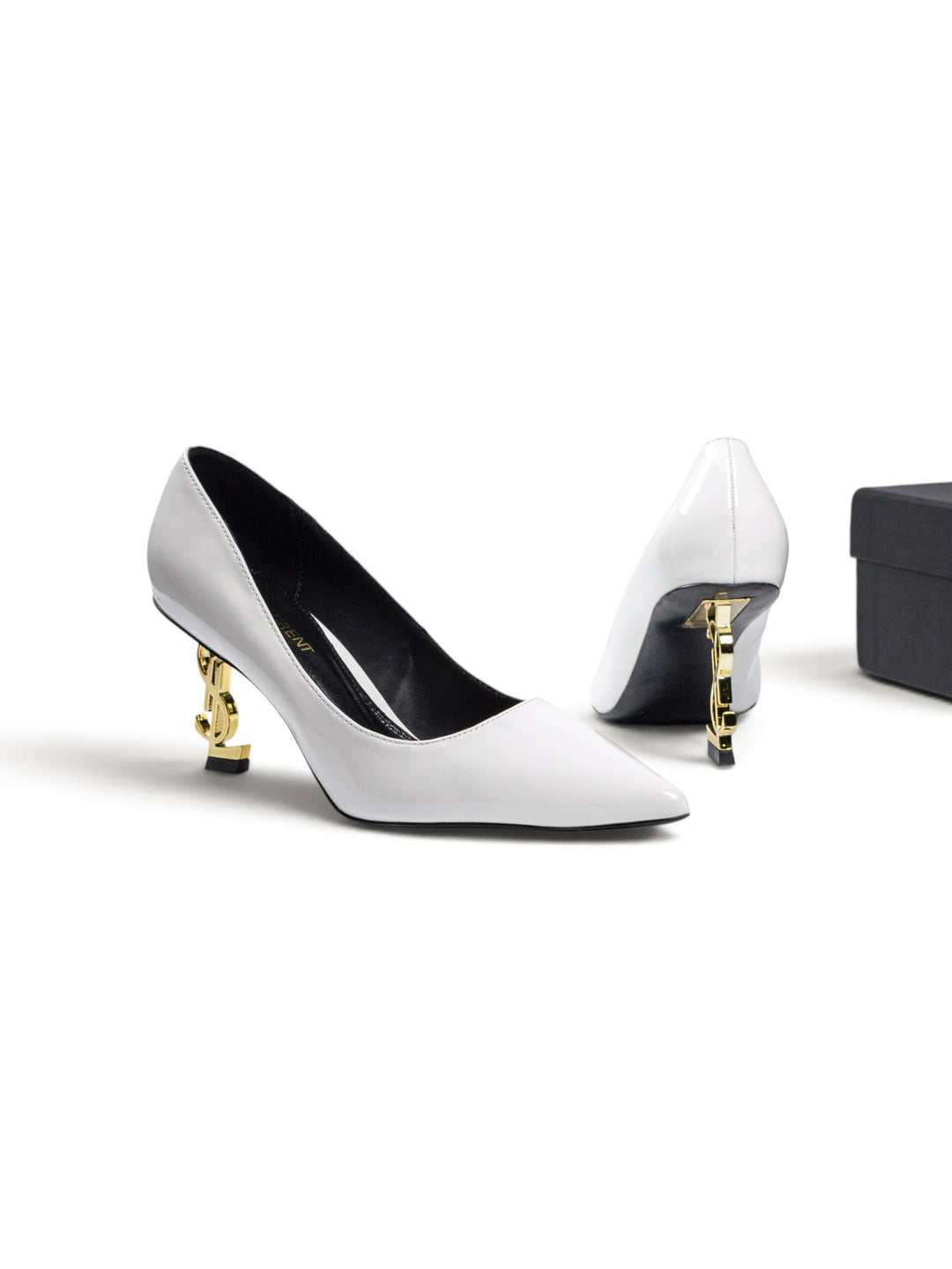 YSL High-Heels White Closed