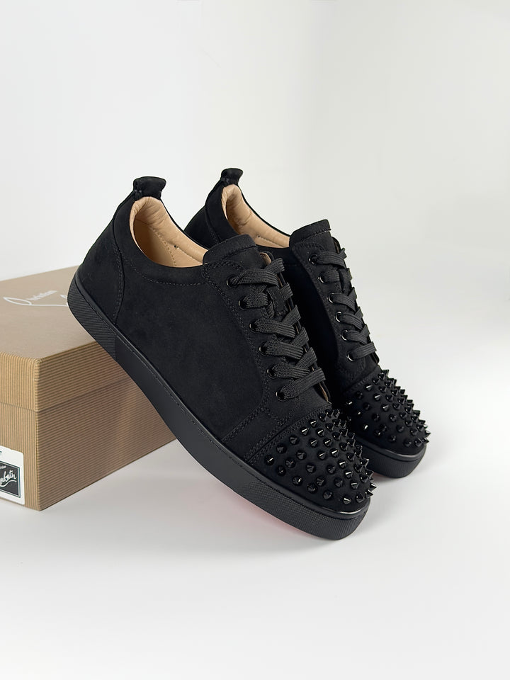 Loubs Sneaker Black Velour Spikes