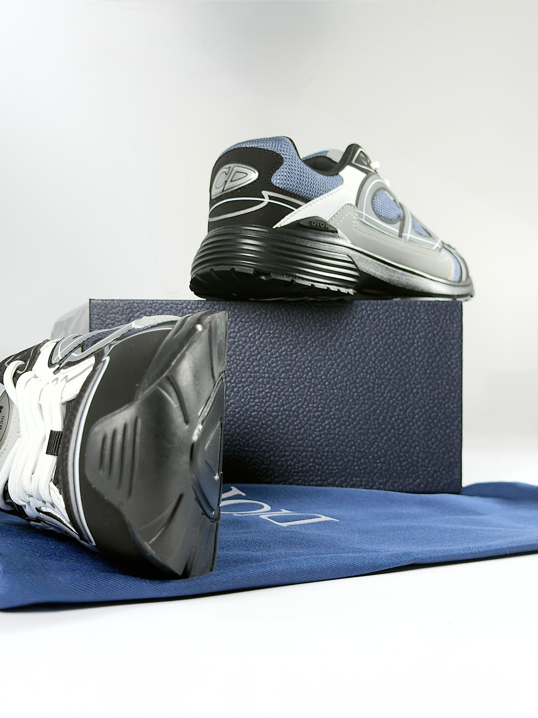 CD B30 Blue/White/Black Sneakers (Reflective)