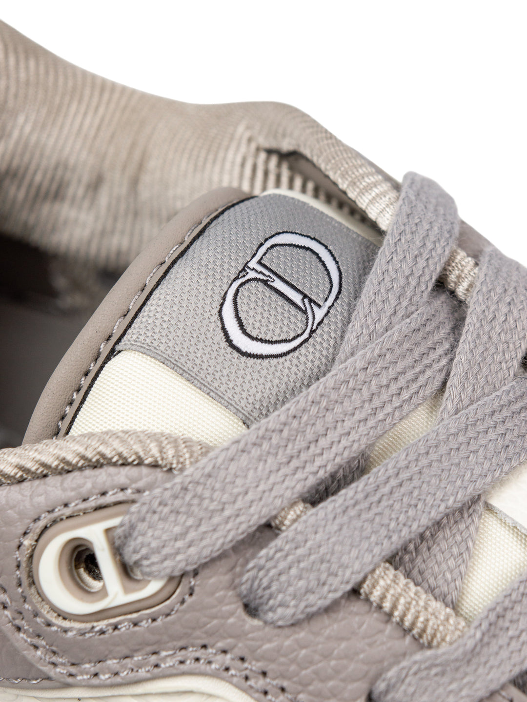 CD B27 Low-Top Cream Grained Calfskin Sneakers