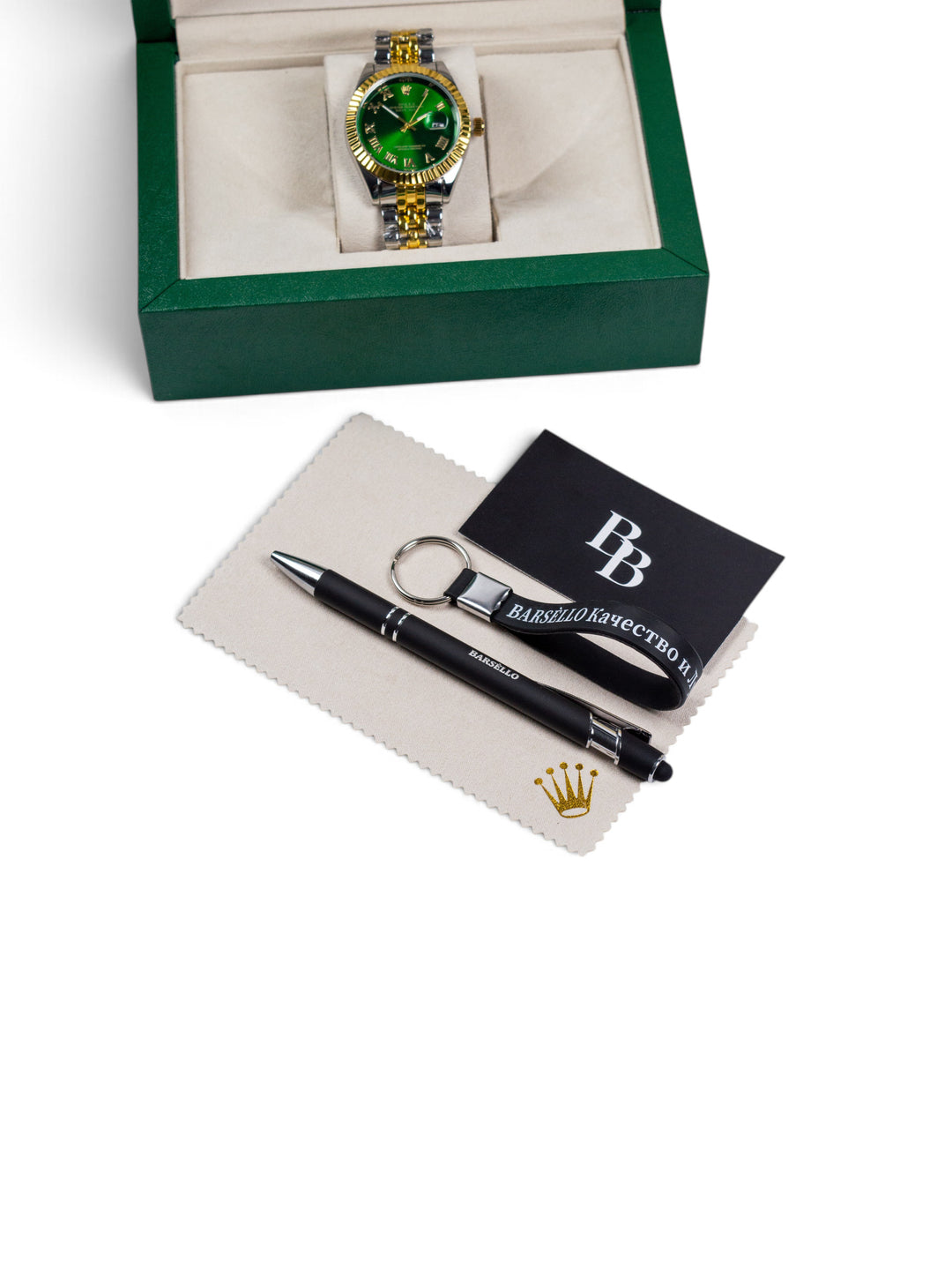 Men's watch RLX Datejust 36 – Green Roman Dial / Two-Tone