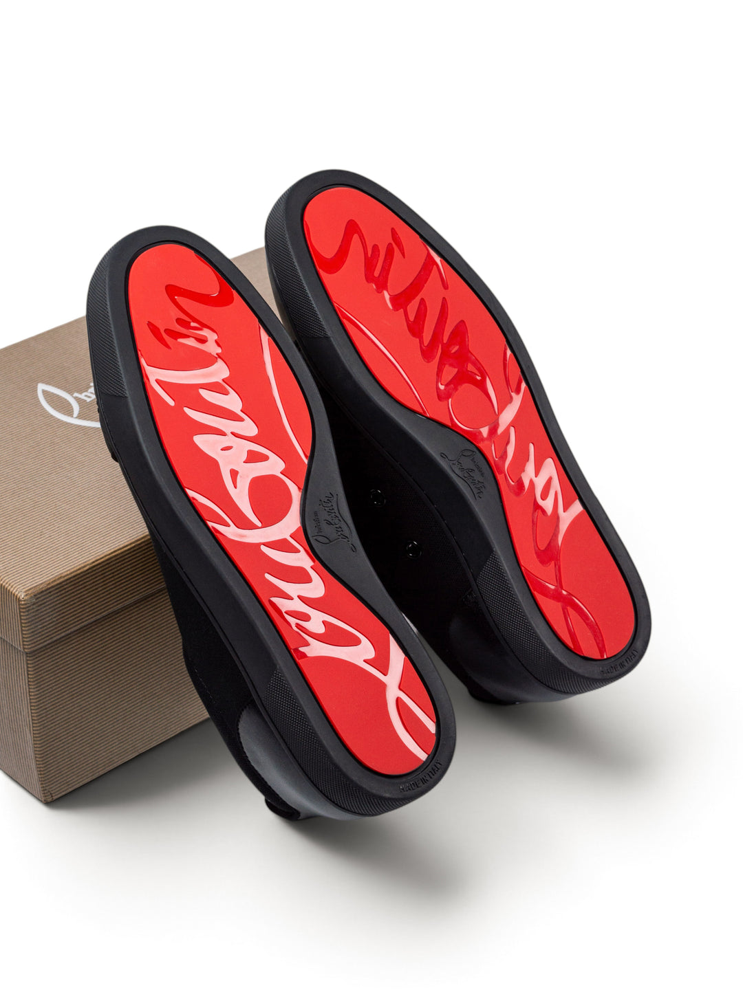 Loubs Junior Low-Top Black Sneakers